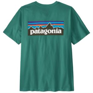 Patagonia Mens P-6 Logo T-Shirt, Gem Green