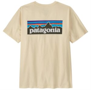 Patagonia Mens P-6 Logo T-Shirt, Undyed Natural