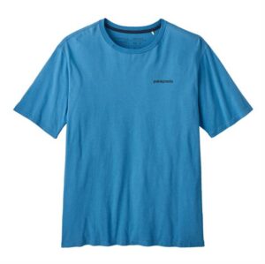 Patagonia Mens P-6 Mission Organic T-Shirt, Anacapa Blue