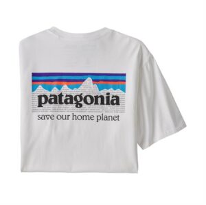 Patagonia Mens P-6 Mission Organic T-Shirt, White