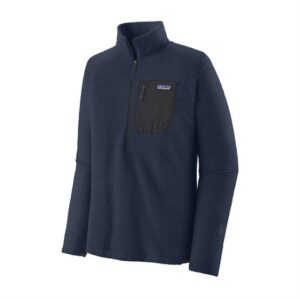 Patagonia Mens R1 Air Zip Neck, New Navy