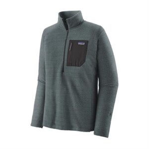 Patagonia Mens R1 Air Zip-Neck, Nouveau Green