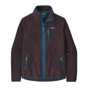 Patagonia Mens Retro Pile Jacket, Obsidian Plum