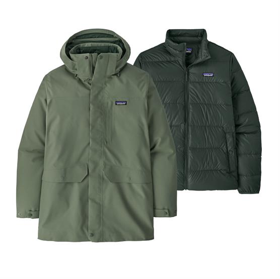 Patagonia Mens Tres 3-in-1 Parka, Old Growth Green