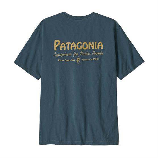 Patagonia Mens Water People Banner T-Shirt, Summit Blue