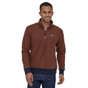 Patagonia Mens Woolyester Fleece Pullover, Sisu Brown
