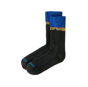 Patagonia Merino Wool Blend Crew Socks, Classic / Viking Blue
