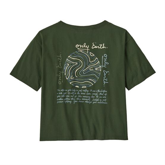 Patagonia Womens CTA Easy Cut Organic T-Shirt, Earth Currents