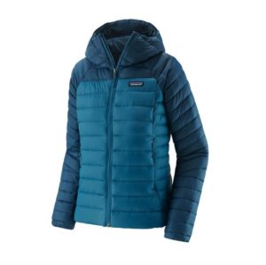 Patagonia Womens Down Sweater Hoody, Wavy Blue
