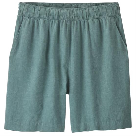 Patagonia Womens Garden Island Long Shorts - 6 in, Whole Weave / Blue Sage
