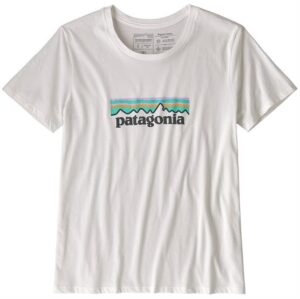 Patagonia Womens P-6 Logo Organic Crew T-Shirt, White