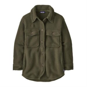 Patagonia Womens Retro Pile Shacket, Pine Needle Green