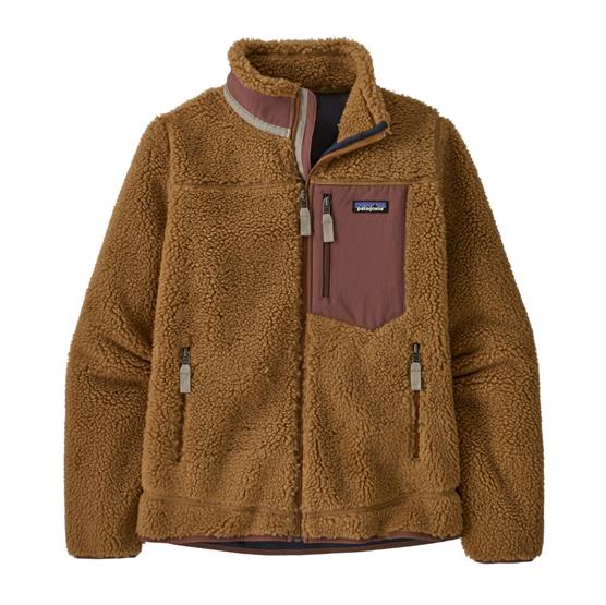 Patagonia Womens Retro-X Jacket, Nest Brown / Dulse Mauve