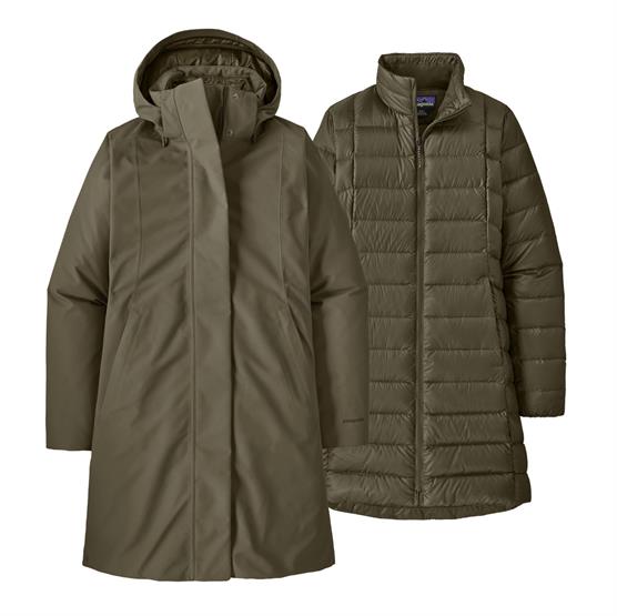 Patagonia Womens Tres 3-in-1 Parka, Basin Green