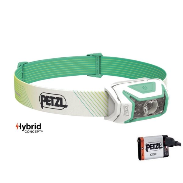 Petzl Actik Core pandelampe 600 lm, grøn/hvid - Pandelamper