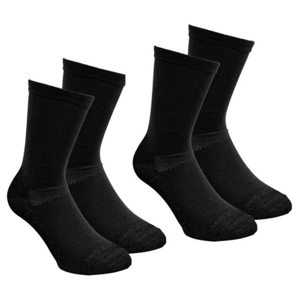 PineBrun Coolmax Liner strømper 2-par, sort-40-42 - Herretøj