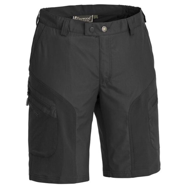 PineBrun Vildmark Stretch Shorts-Sort-48 - Shorts