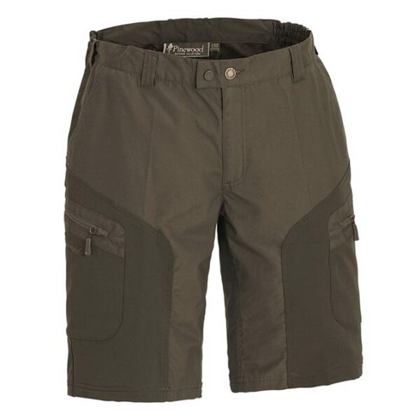 PineBrun Vildmark Stretch Shorts-d.Grøn/GrønGrøn-48 - Shorts