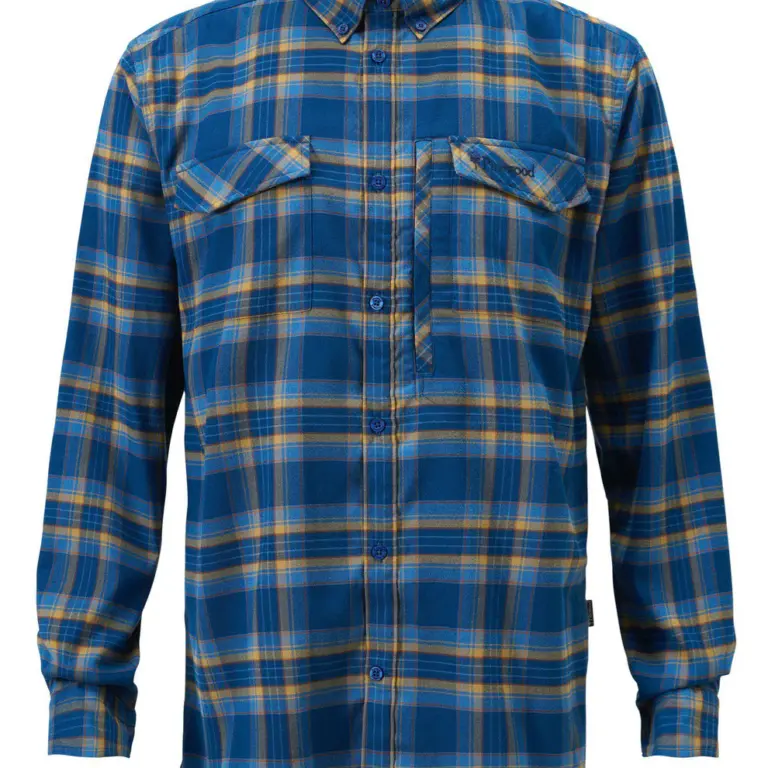 Pinewood Abisko Hike Skjorte Dark Azur Blue XXL