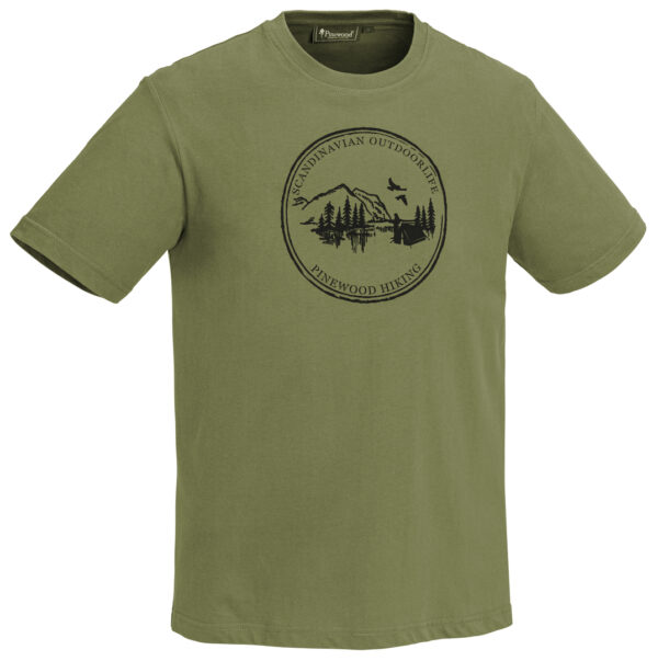 Pinewood Camp T-Shirt Grøn L - Pinewood - Outdoor i Centrum