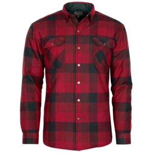 Pinewood Canada 2.0 Classic foret skjorte-red/black-2XL - Skjorter