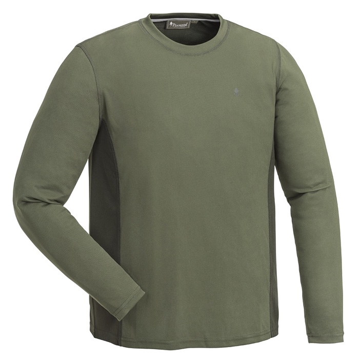 Pinewood Coolmax Insectsafe LS T-Shirt, green/d.green-2XL