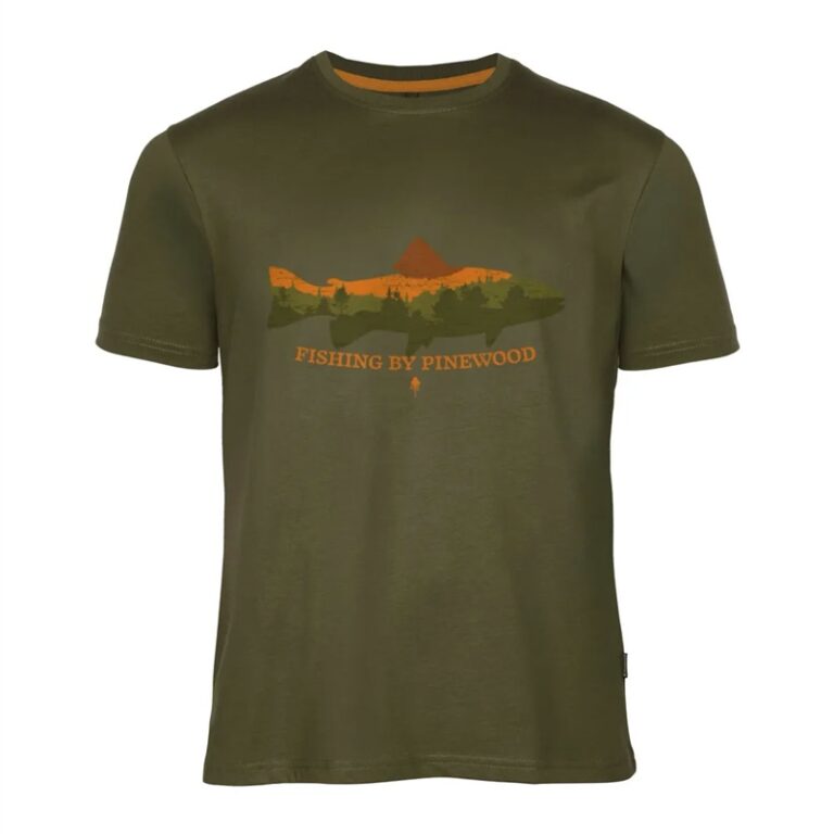 Pinewood Fish Passport T-Shirt Herre / Mænd, green-2XL - T-Shirt, Polo-shirt