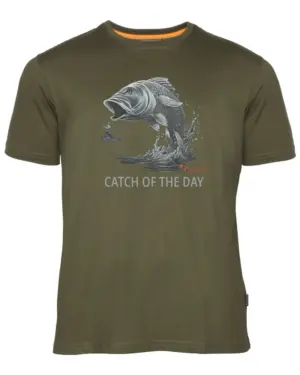 Pinewood Fish T-Shirt M Olive XL
