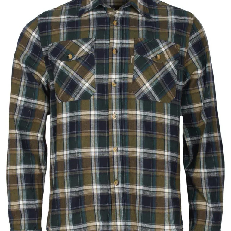 Pinewood Härjedalen Herre Skjorte Green/Navy XXL