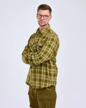 Pinewood Härjedalen Skjorte M Olive / Khaki XXXL