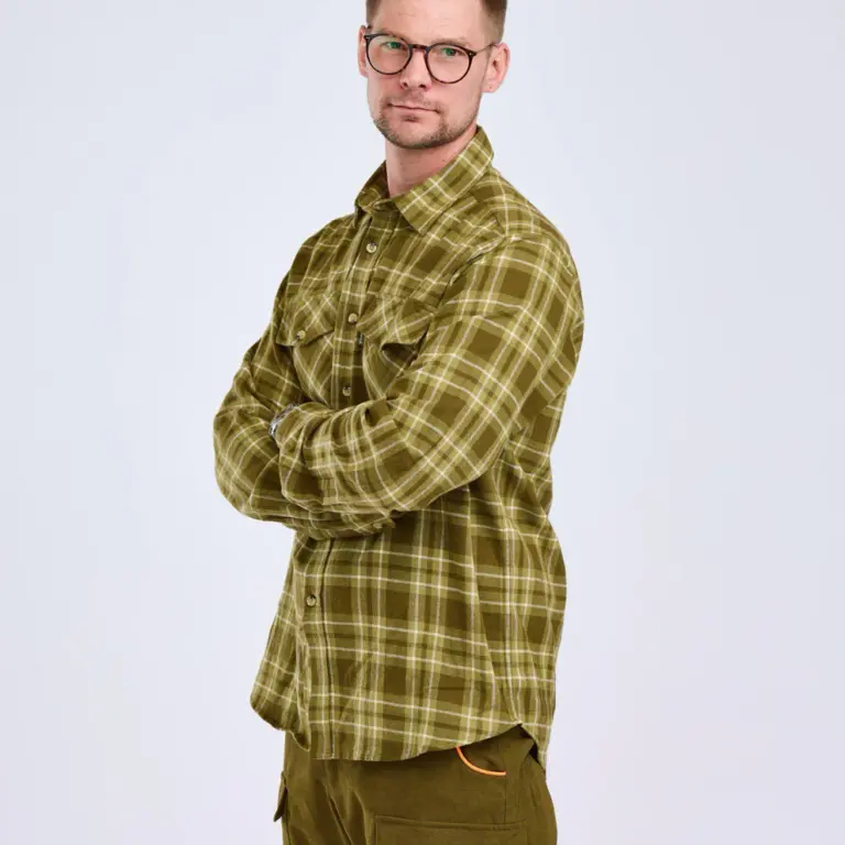 Pinewood Härjedalen Skjorte M Olive / Khaki XXXL
