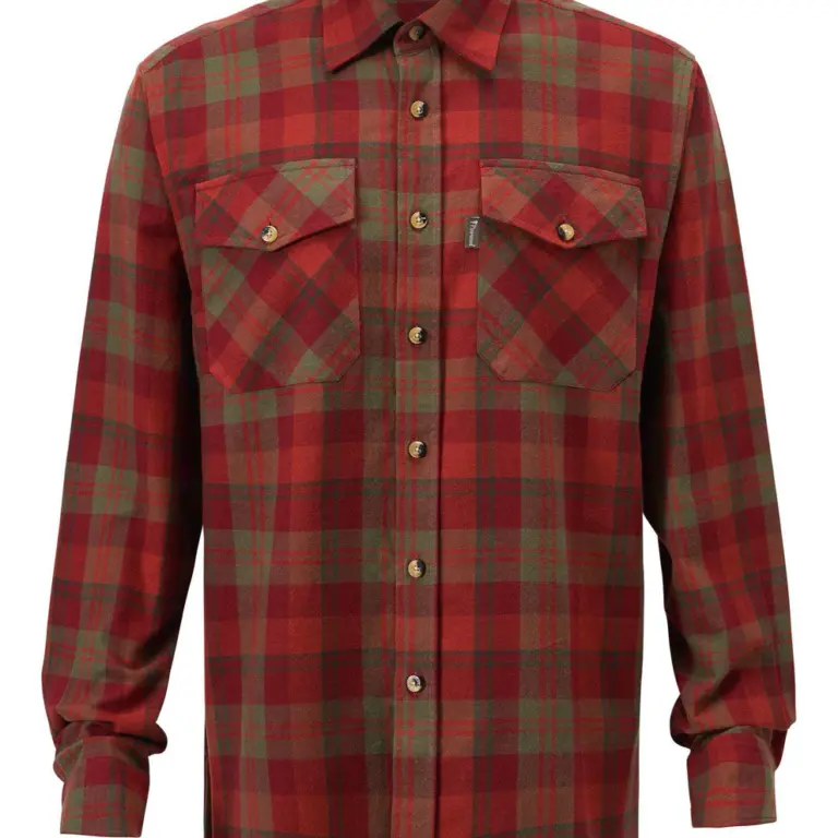 Pinewood Härjedalen Skjorte M Terracotta/Green XXXXL