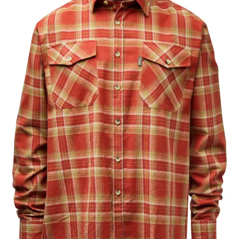 Pinewood Härjedalen Skjorte M Terracotta/Sand XL
