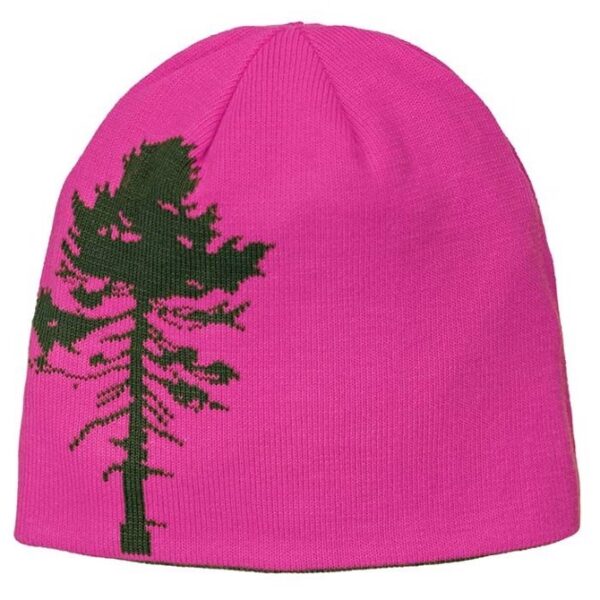 Pinewood Knittet Hat Tree, pink / olivengrøn - Hue