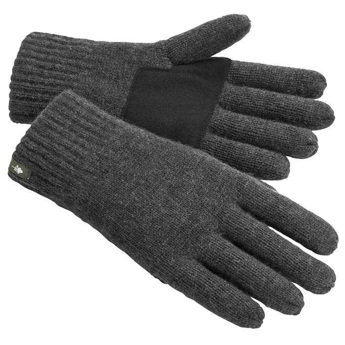 Pinewood Knittet Wool 5-finger Wool uldhandsker-d.antracit-M/L - Handsker