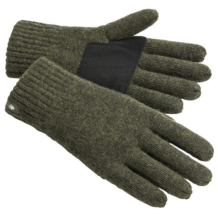 Pinewood Knittet Wool 5-finger Wool uldhandsker-mossgreen-XL/2XL - Handsker