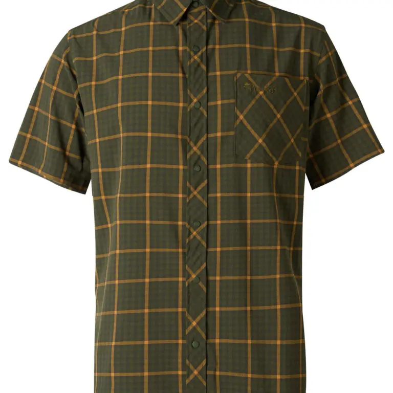 Pinewood Ourdoor S/S Herre Skjorte Green XXL