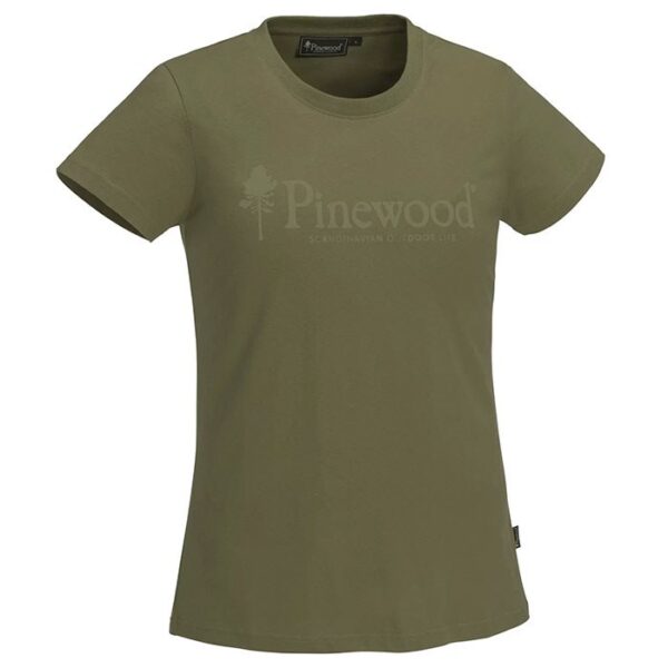 Pinewood Outdoor Life T-Shirt Dame-h.olive-L - T-Shirts