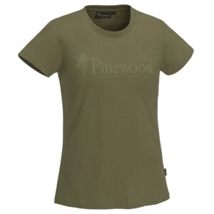 Pinewood Outdoor Life T-Shirt Dame-h.olive-M - T-Shirts