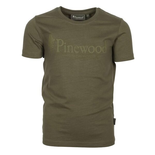 Pinewood Outdoor Life T-Shirt til børn-h.olive-116 - T-Shirts