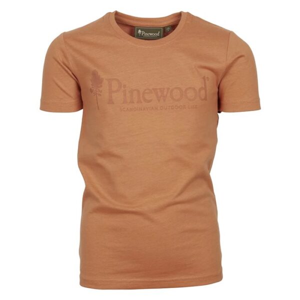 Pinewood Outdoor Life T-Shirt til børn-terracotta-116 - T-Shirts