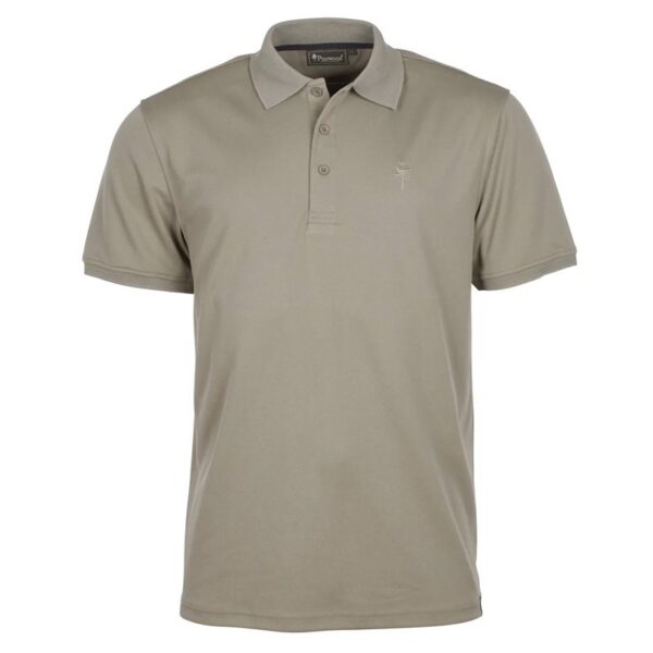 Pinewood Ramsey Coolmax pikétrøje, mid khaki-M - T-Shirt, Polo-shirt