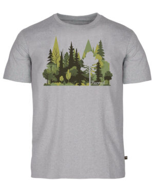 Pinewood Recycled T-Shirt M Light Grey Mel Forest L