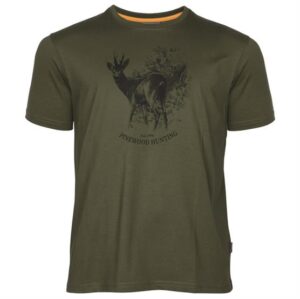 Pinewood Roe Deer T-Shirt Mens, Olive