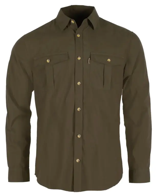 Pinewood Safari L/S Skjorte M Moss Green XXL
