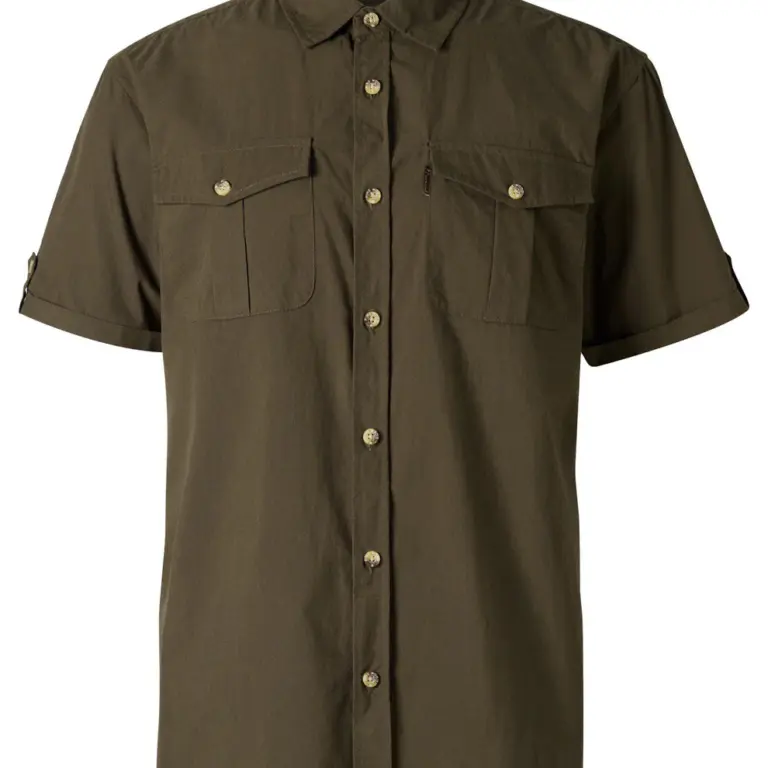 Pinewood Safari S/S Skjorte M Moss Green XL