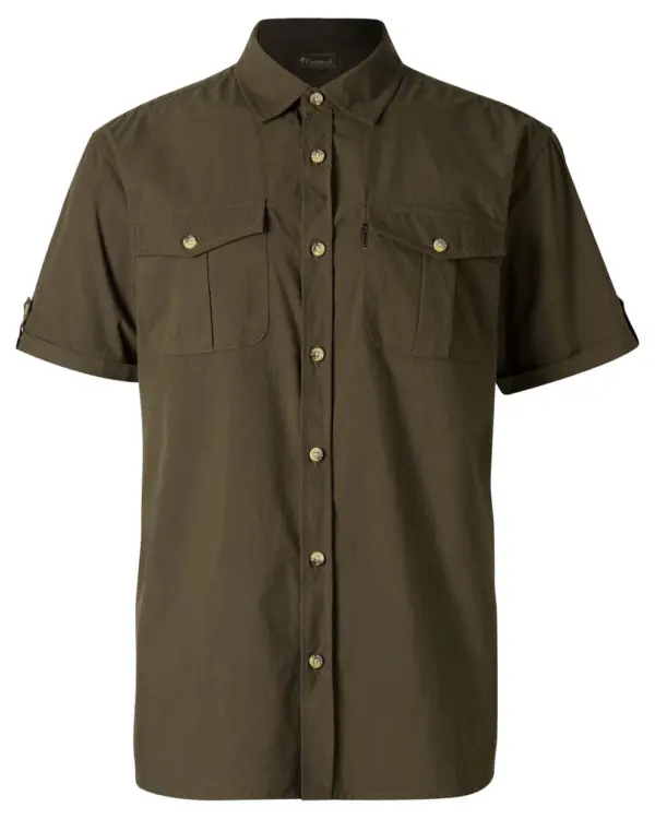 Pinewood Safari S/S Skjorte M Moss Green XXL