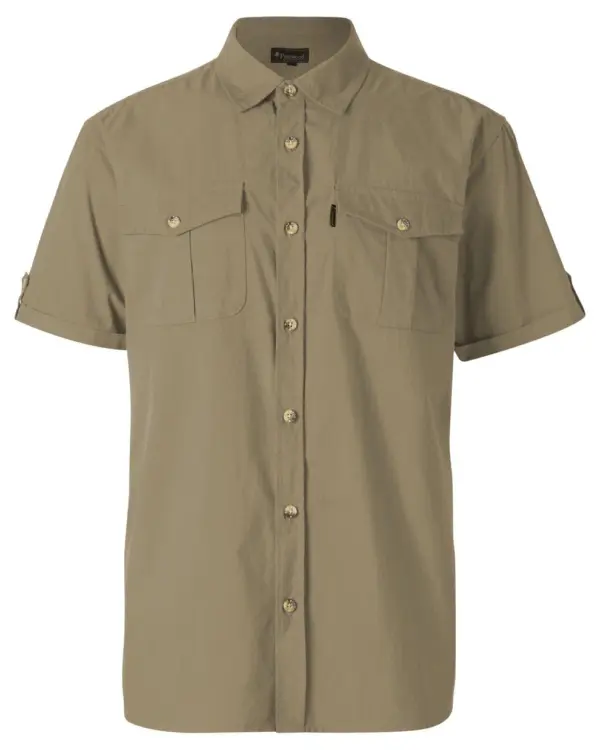 Pinewood Safari S/S Skjorte M Sand stone XXL