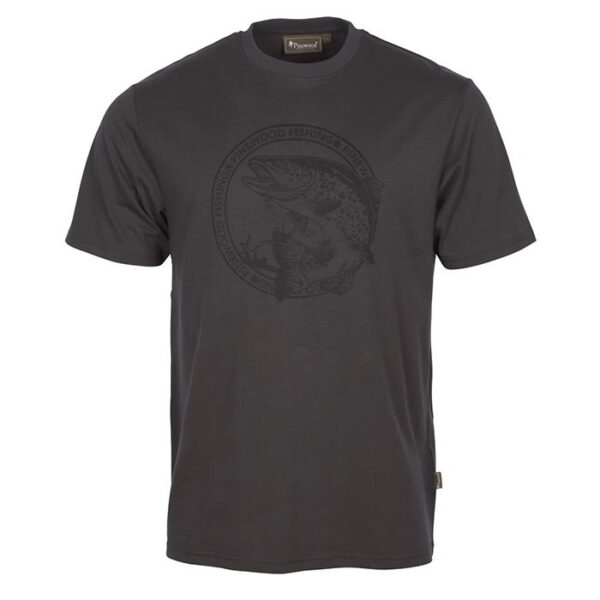 Pinewood Salmon T-Shirt Men, d. antracite-XL - T-Shirt, Polo-shirt