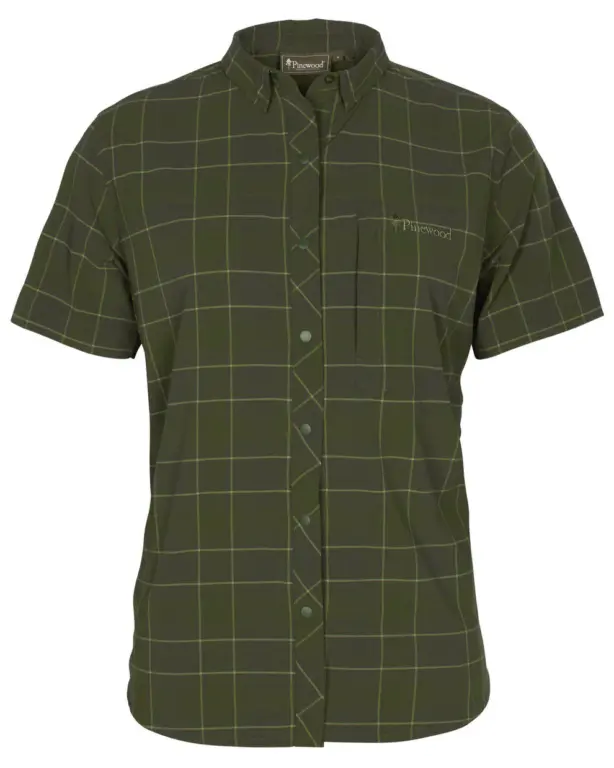 Pinewood Trekking Abisko Skjorte W Moss Green S